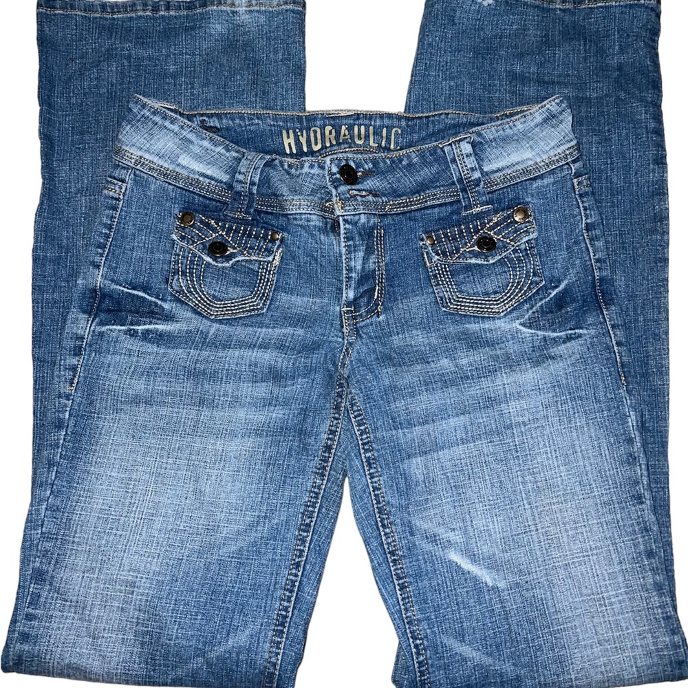 y2k 2000s hydraulic lowrise bootcut jeans